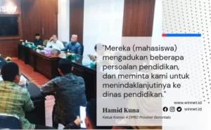 Dinilai Lamban Mengambil Sikap, Dinas Pendidikan Diadukan Mahasiswa UNG Ke Komisi 4 DPRD