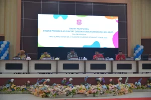 Penjabat Gubernur Gorontalo Ismail Pakaya Hadiri Rapat Paripurna HUT ke-21 Kabupaten Bone Bolango