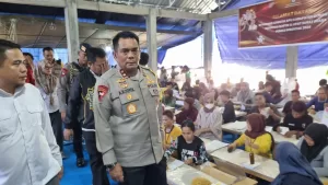 Kapolda Gorontalo Cek Pastikan Proses Pelipatan Surat Suara Berjalan Lancar Di KPU Gorontalo,Kota Dan Bone Bolango