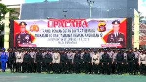 Kapolda Pimpin Upacara Penerimaan 299 Bintara dan Tamtama Baru