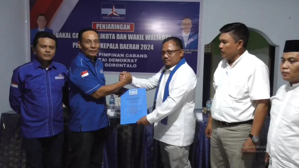 Risman Taha Resmi Maju Pilkada Gorontalo dengan Dukungan Demokrat