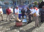 Kemenkumham Gorontalo Musnahkan Barang Bukti Hasil Penggeledahan di Lapas