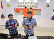 Ditetapkan Tersangka,Polresta Gorontalo Kota Gelar Press Release Pengungkapan Kasus Pencurian