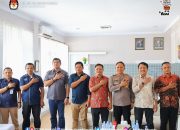 Bangun Sinergitas, KPU Kota Gorontalo Kunker ke Polres Gorontalo Kota