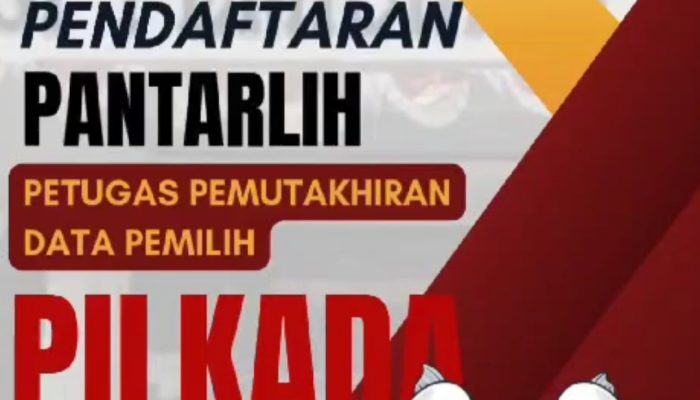 KPU Kabupaten Gorontalo Buka Pendaftaran Calon Pantarlih Pilkada Serentak 2024