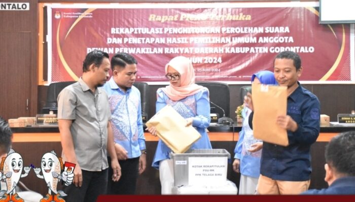 KPU Kabupaten Gorontalo Gelar Rapat Pleno Terbuka Rekapitulasi Suara