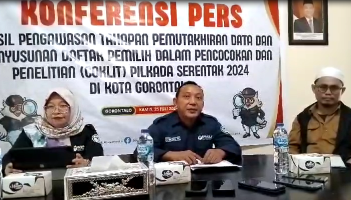 Bawaslu Kota Gorontalo Rilis Hasil Pengawasan Tahapan Pemutakhiran Data dan Daftar Pemilih