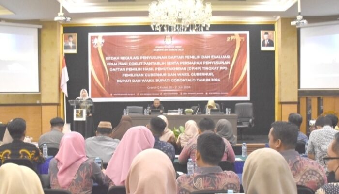 KPU Kabupaten Gorontalo Gelar Bedah Regulasi dan Evaluasi Finalisasi Coklit Pantarlih