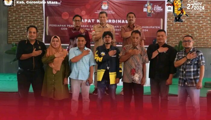 KPU Gorut Gelar Rapat Koordinasi Persiapan Pendaftaran Calon Bupati dan Wakil Bupati 2024