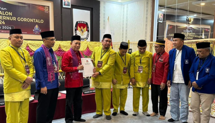 Pasangan “HIBAH” Resmi Mendaftar Di KPU Provinsi Gorontalo