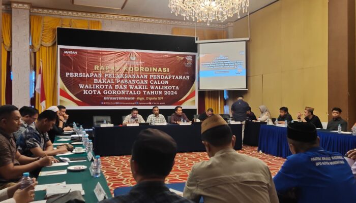 KPU Kota Gorontalo Matangkan Persiapan Pendaftaran Calon Walikota dan Wakil Walikota 2024