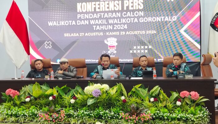 Resmi Tutup Pendaftaran, KPU Kota Gorontalo Resmi Terima 4 Calon Walikota dan Wakil Walikota