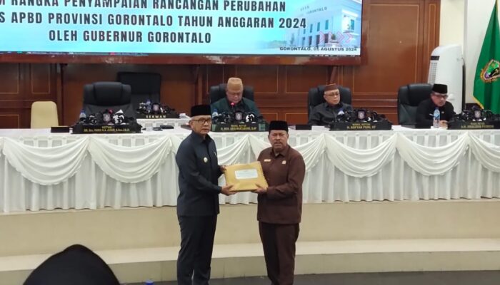 DPRD Provinsi Gorontalo Gelar Rapat Paripurna ke-149 Bahas Perubahan KUA/PPAS APBD 2024