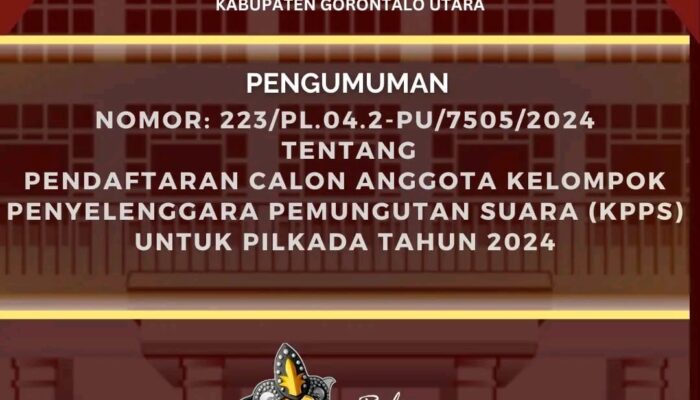 Berkas Pengumuman Pendaftaran Calon KPPS