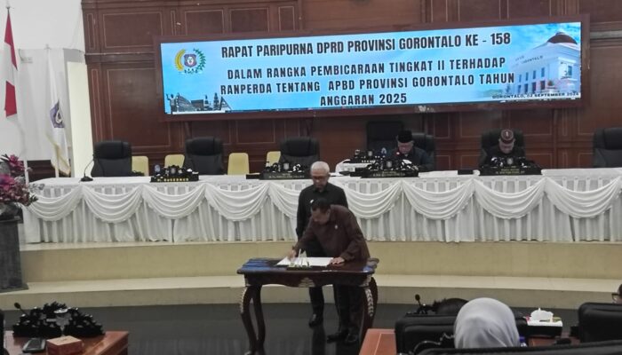 DPRD Gorontalo Gelar Rapat Paripurna Bahas Ranperda APBD Induk 2025