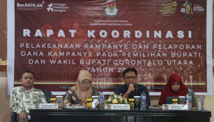 Gelar Rakor, KPU Gorut Bahas Ketentuan Kampanye