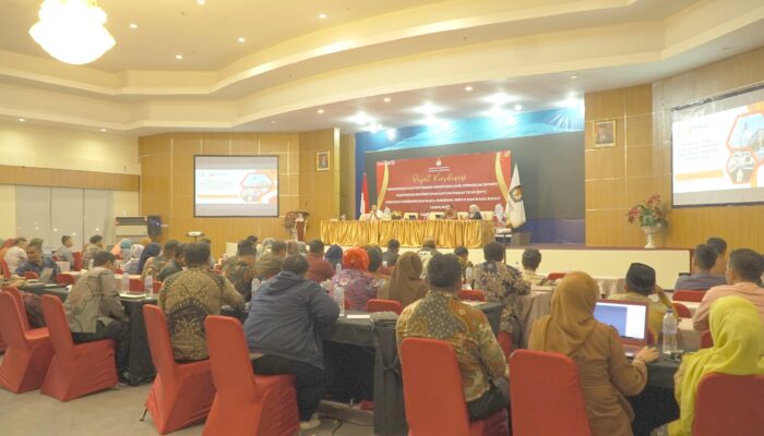 KPU Kabupaten Gorontalo Gelar Rapat Sinkronisasi DPSHP dan Persiapan Penetapan DPT Pilkada 2024