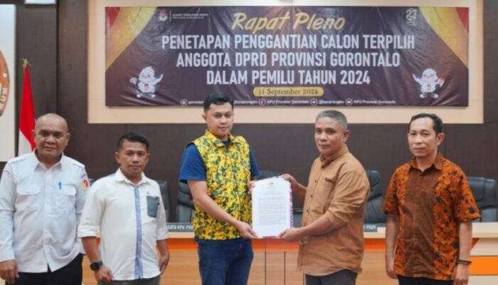 KPU Provinsi Gorontalo Gelar Rapat Pleno Penggantian Calon Terpilih