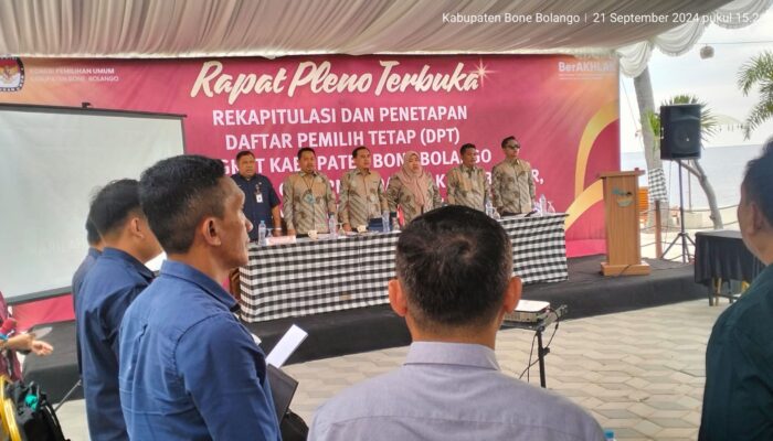 KPU Bone Bolango Gelar Rekapitulasi dan Penetapan DPT