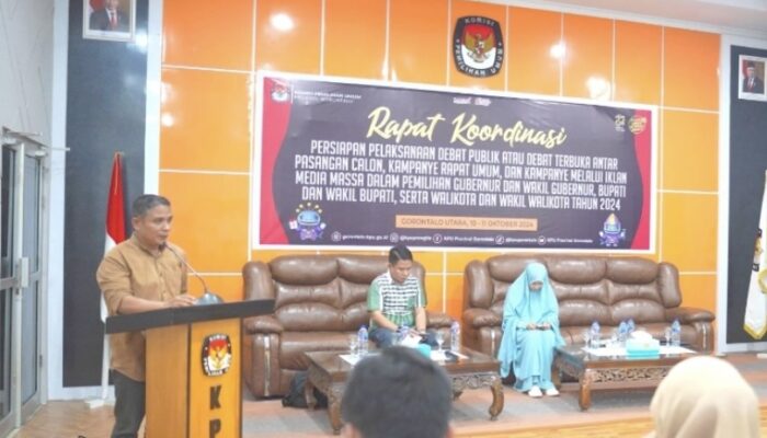 KPU Kabupaten Gorontalo Hadiri Rapat Persiapan Debat Publik dan Kampanye Pilkada 2024