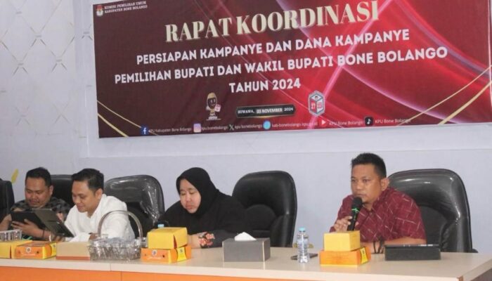 KPU Bone Bolango Gelar Rakor Pelaksanaan Kampanye dan Dana Kampanye