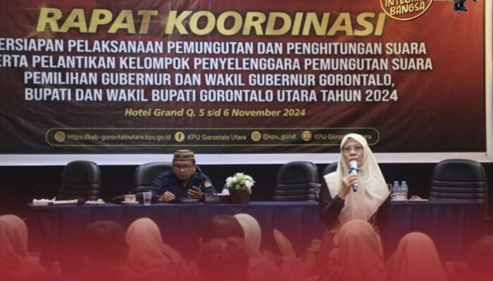 KPU Gorontalo Utara Gelar Rakor Persiapan Pilkada 2024