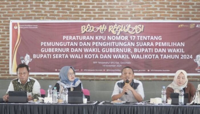 KPU Kabupaten Gorontalo Gelar Bedah Regulasi Pemilu 2024