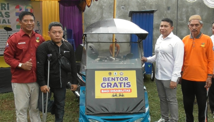 Perumdam Muara Tirta Kota Gorontalo Berikan Bantuan Bentor Gratis untuk Disabilitas
