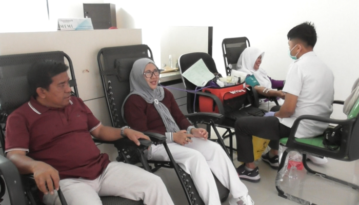 Donor Darah Warnai Semarak HAB Ke – 79 Kemenag Kota Gorontalo