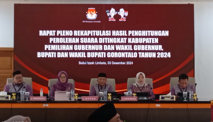 KPU Kabgor Gelar Rekapitulasi Surat Suara Tingkat Kabupaten