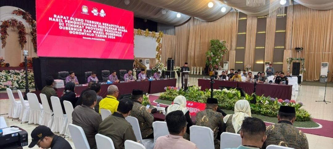 Kpu Provinsi Gorontalo Gelar Rapat Pleno Rekapitulasi Pemilihan Gubernur Dan Wakil Gubernur