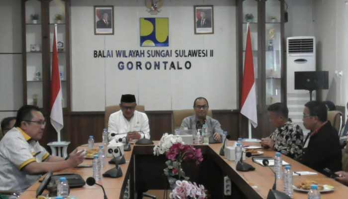 Dekot Bahas Penanganan Longsor dengan BWSS II Gorontalo