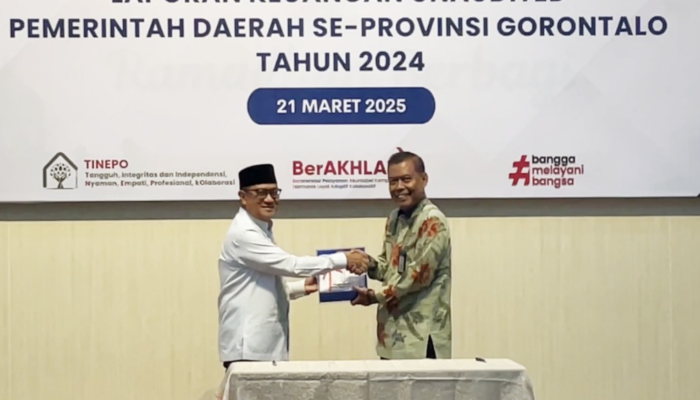 Pemerintah kota Gorontalo Serahkan Laporan Keuangan