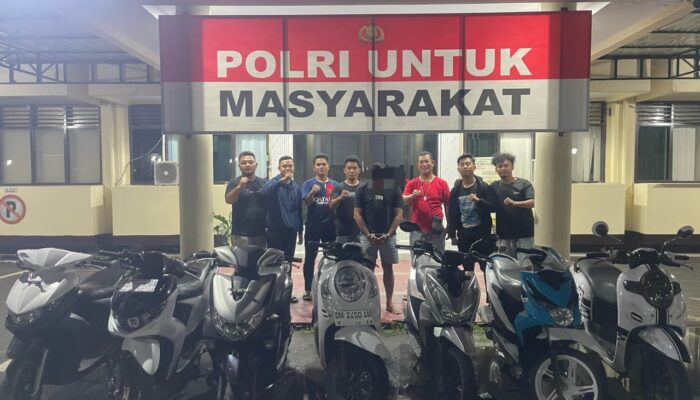 Tim Resmob Rajawali Tangkap Pelaku Curanmor, 9 Unit Motor Berhasil Diamankan