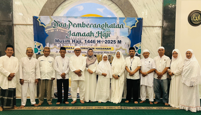 Ketua Dekot Irwan Hunawa Hadiri Doa Pemberangkatan Jamaah Haji