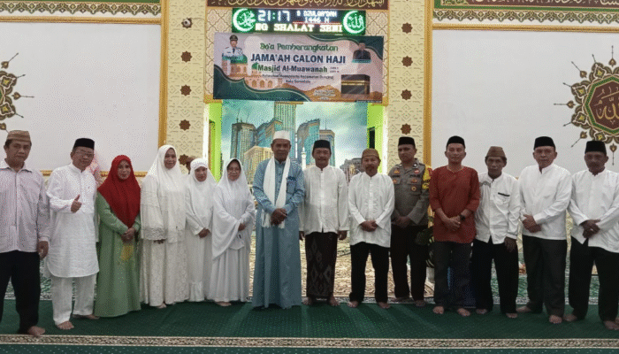 Doa Pemberangkatan Jamaah Calon Haji Masjid Al-Muawanah