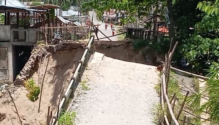 Perbaikan Jembatan Sementara Pulubala Menelan Biaya 1 miliar