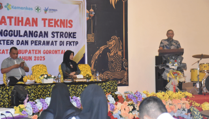 Pj Sekda Resmi Tutup Pelatihan Teknis Penanggulangan Stroke