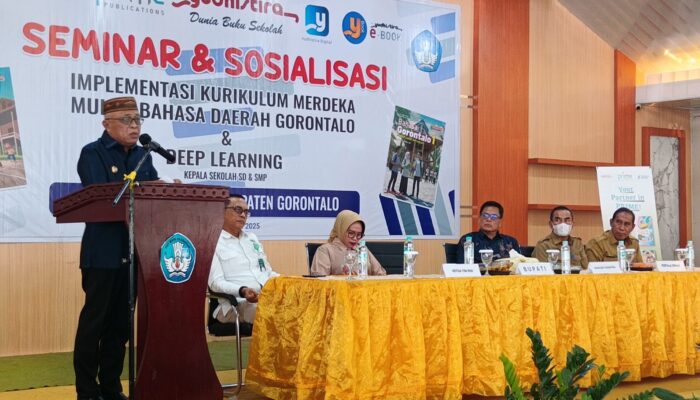 Bupati Sofyan Buka Seminar & Sosialisasi Kurikulum Merdeka Mulok Bahasa Daerah Gorontalo