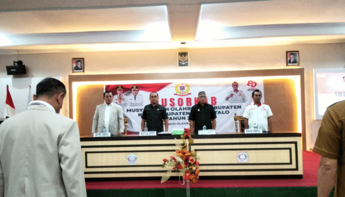 Bupati Sofyan Buka Musyawarah Olahraga Koni Kabgor