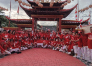 Senam Tai Chi dan Pembagian 1000 Bendera, Warnai Semarak Kemerdekaan