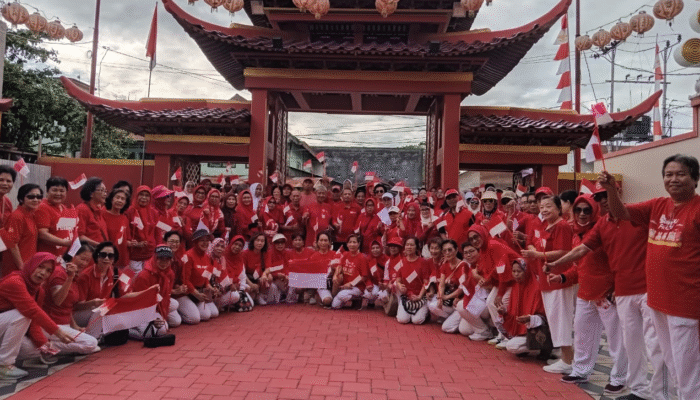 Senam Tai Chi dan Pembagian 1000 Bendera, Warnai Semarak Kemerdekaan