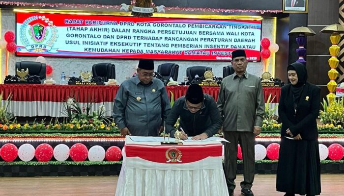 DPRD Kota Gorontalo Sahkan Perda Insentif, Peluang Investasi Dibuka Lebar