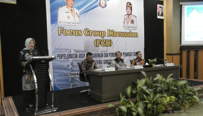 Diarpus Gorontalo Gelar FGD Selamatkan Arsip Daerah