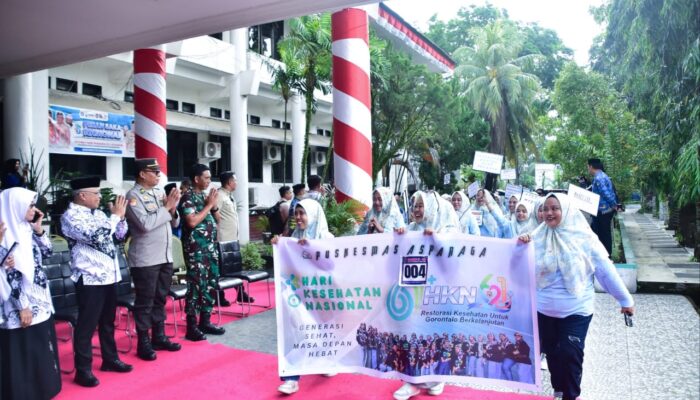 Ribuan ASN Ramaikan Devile Akbar Warnai Peringatan HUT ke-352 Kabupaten Gorontalo