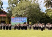 Apel Gelar Pasukan Polda Gorontalo: Siap Amankan Kegiatan Peran Saka Nasional 2025