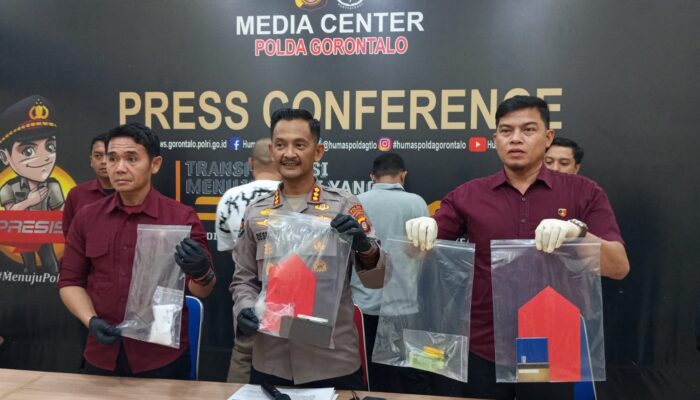 Jaringan Sabu Terungkap, Tiga Pelaku Berhasil Diamankan Polda Gorontalo