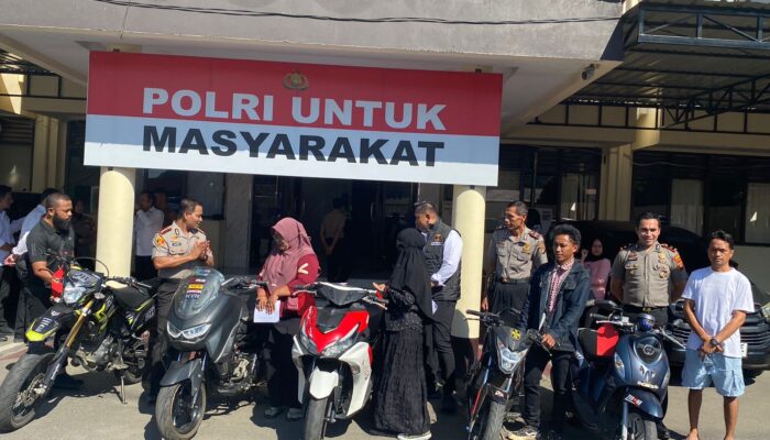 Kembalikan Barang Bukti, Kapolresta : Keadilan Bagi Para Korban Pencurian