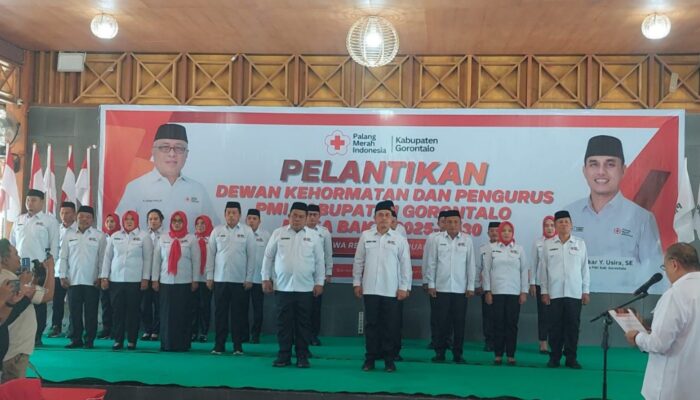 Resmi di Lantik, Ini Susunan Pengurus Baru PMI Kabupaten Gorontalo 2025–2030