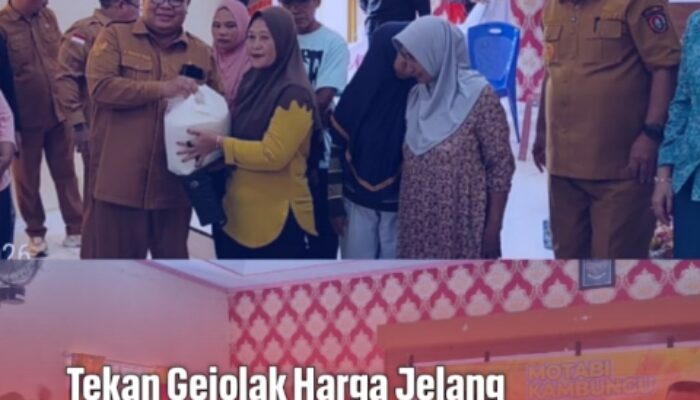 Tekan Gejolak Harga Jelang Ramadan‎‎, Pemda Gorut Salurkan 2,5 Ton Beras